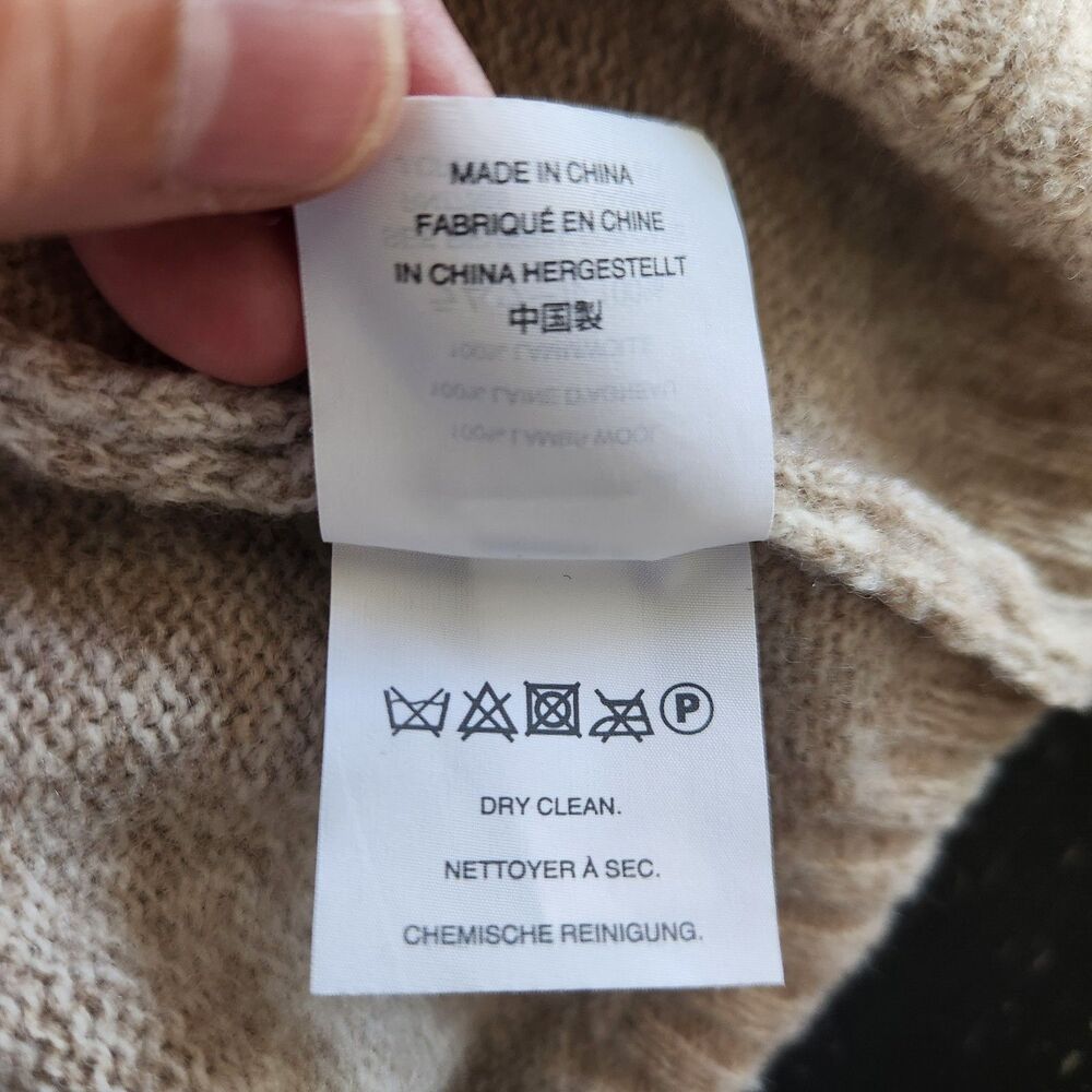 J.Crew 100% Lambswool Half-Zip Sweater XL oatmeal layer office old money layer - Picture 9 of 9